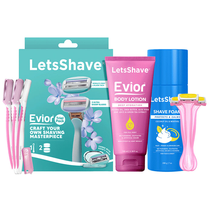 LetsShave Evior Absolute Shaving Kit for Women - Classic Derma
