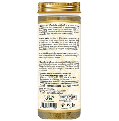 byPureNaturals Gotu Kola Powder