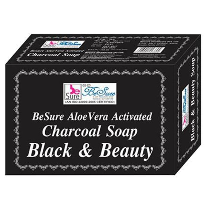 BeSure AloeVera Activated Charcoal Soap - Classic Derma