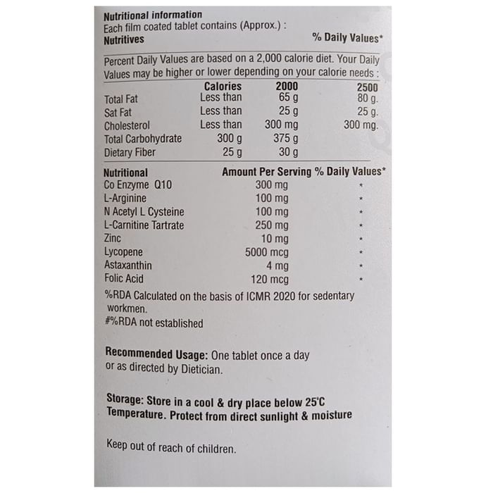 Cadiverge Q10 Tablet