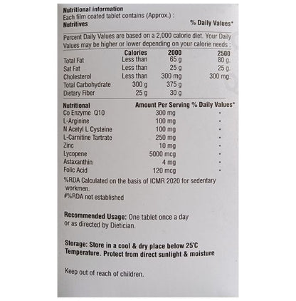Cadiverge Q10 Tablet