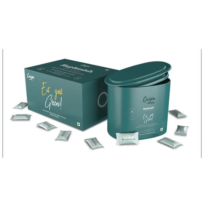 Caim Replenish with Greens (3gm Each) Raw Mango & Alphonso Gummy