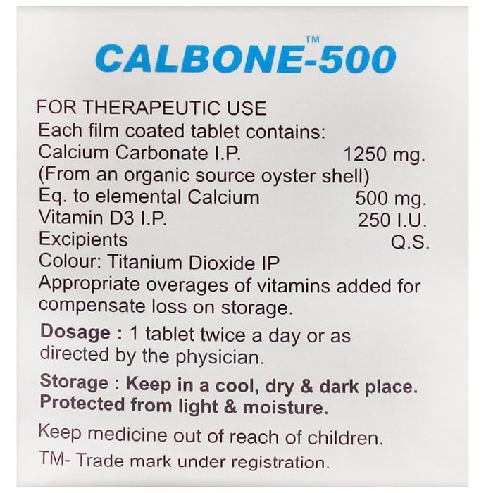 Calbone 500 Tablet
