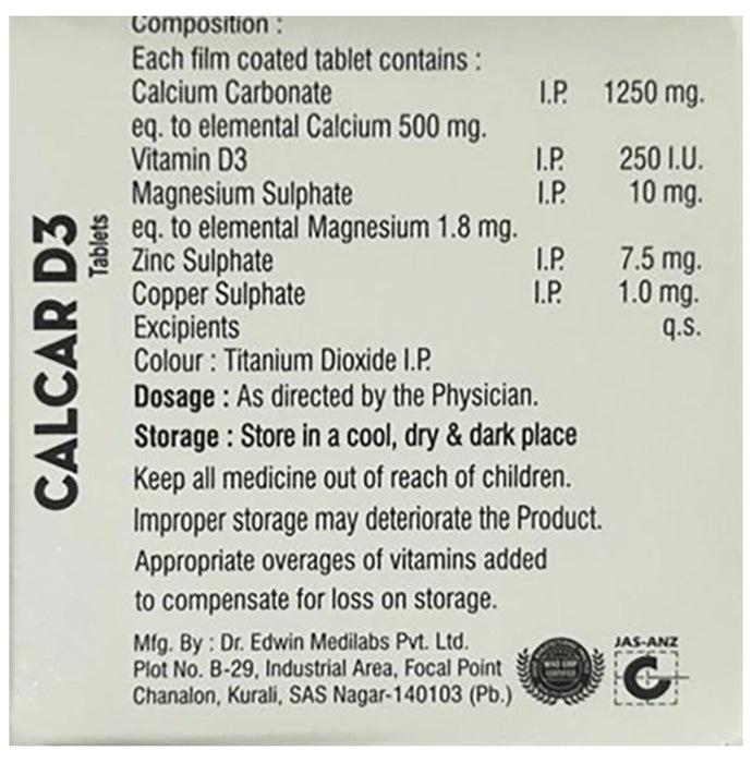 Calcar D3 Tablet