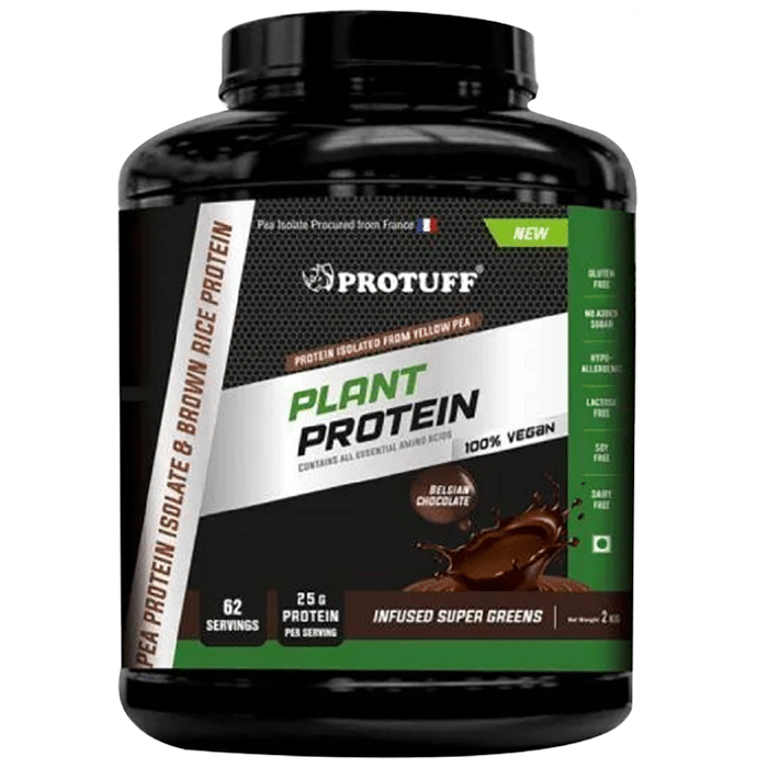 Buy Protuff Plant Protein Belgian Chocolate | Classic Derma – Classic ...