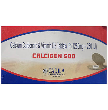 Calcigen 500 mg Tablet - Classic Derma