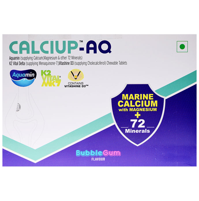 Calciup-AQ Chewable Tablet Bubblegum - Classic Derma