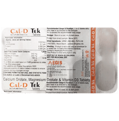 Cal-D Tek Tablet