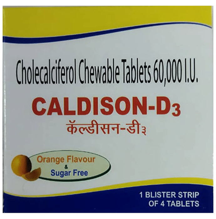 Caldison D3 Tablet Orange Sugar Free - Classic Derma