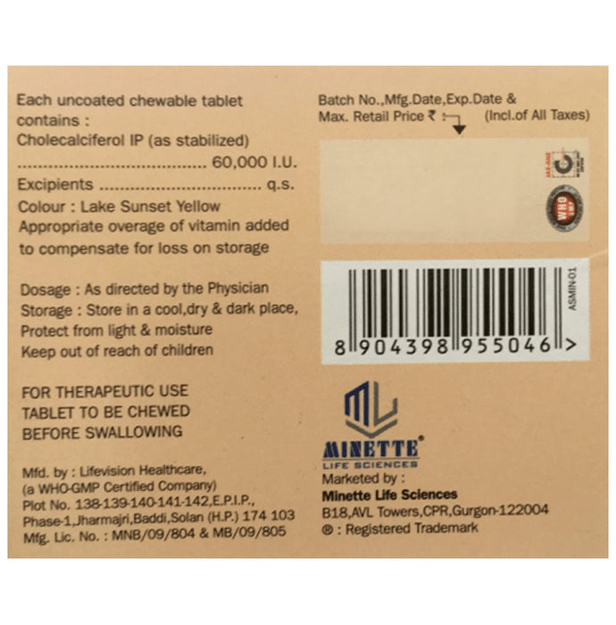 Calfed-D3 Chewable Tablet Orange