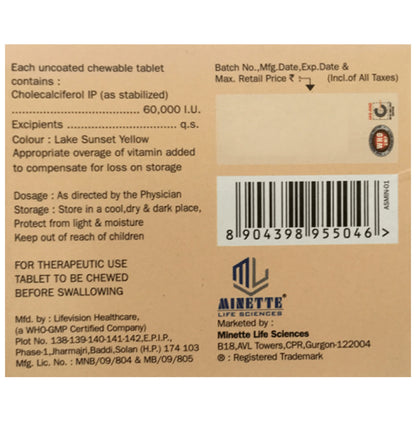 Calfed-D3 Chewable Tablet Orange