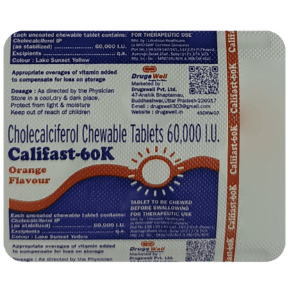 Califast 60K Chewable Tablet Orange