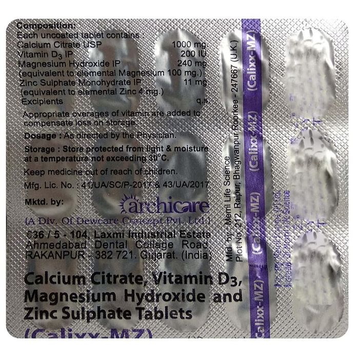 Calixx-MZ Tablet