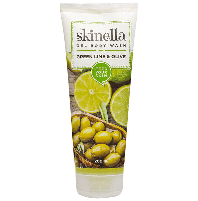 Skinella Body Wash Gel Green Lime & Olive - Classic Derma
