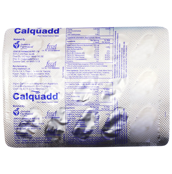 Calquadd Plant Based Clacium Tablet