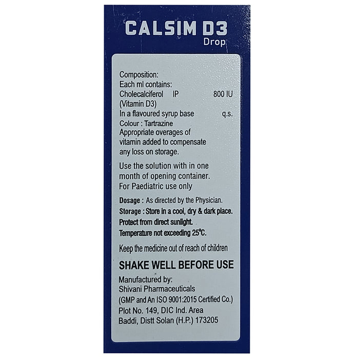 Calsim D3 Drop