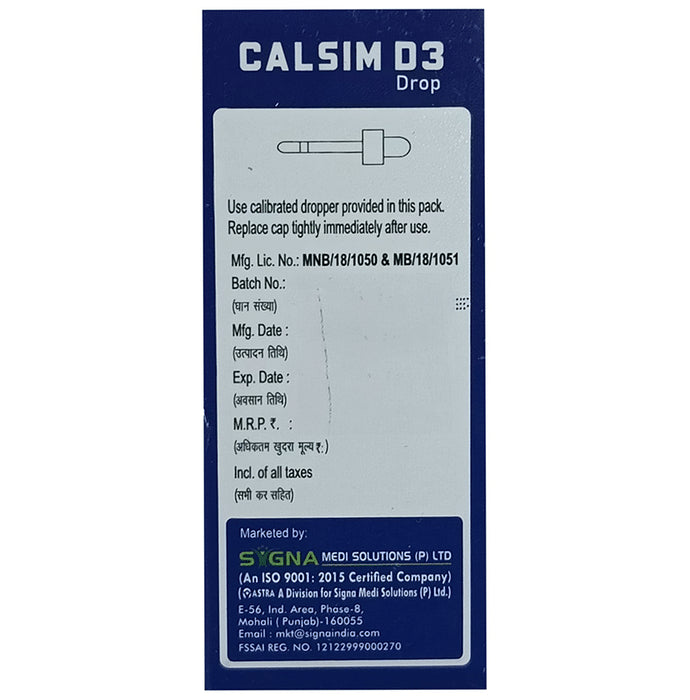 Calsim D3 Drop