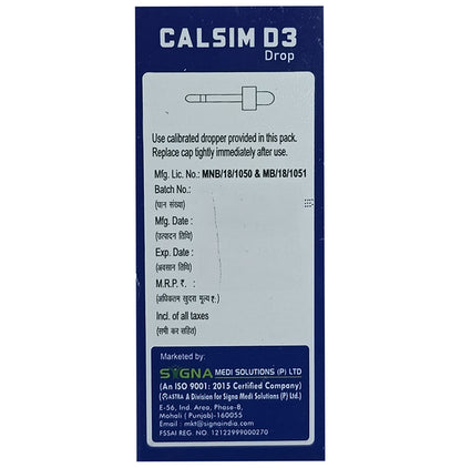Calsim D3 Drop