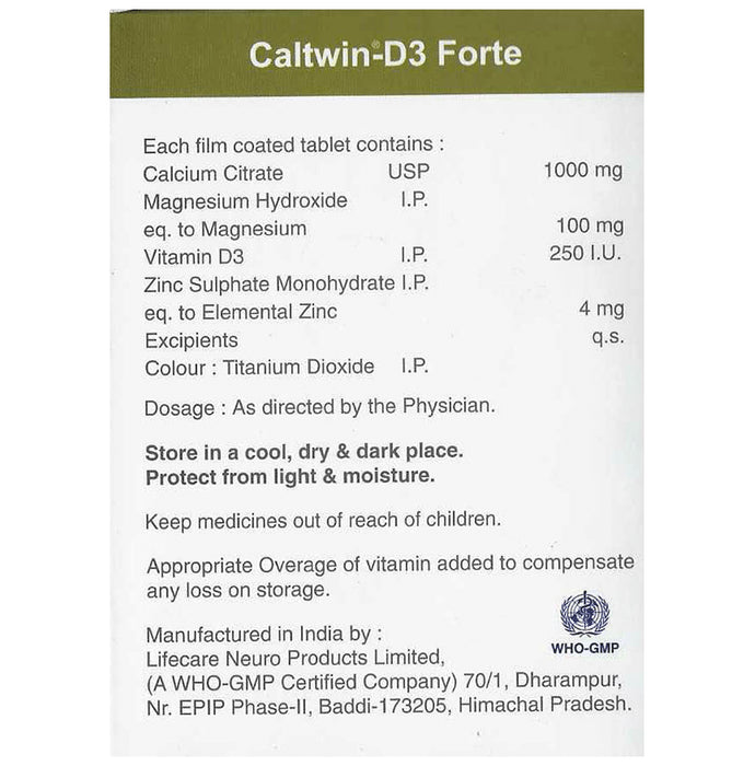Caltwin-D3 Forte Tablet
