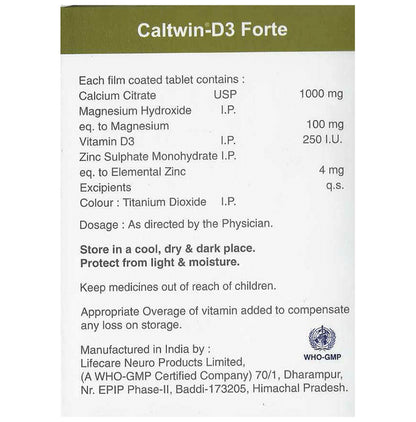 Caltwin-D3 Forte Tablet