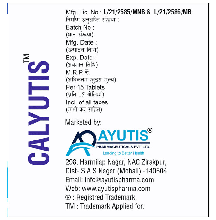 Calyutis Tablet