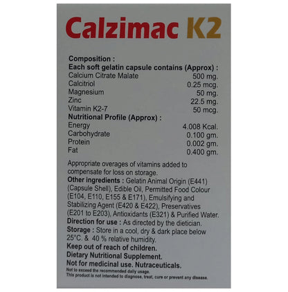 Calzimac K2 Softgel Capsule