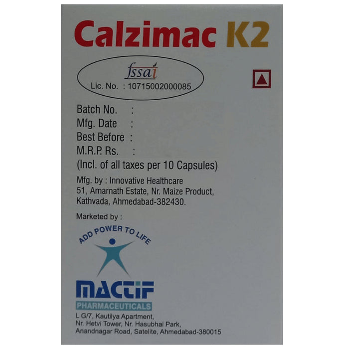 Calzimac K2 Softgel Capsule
