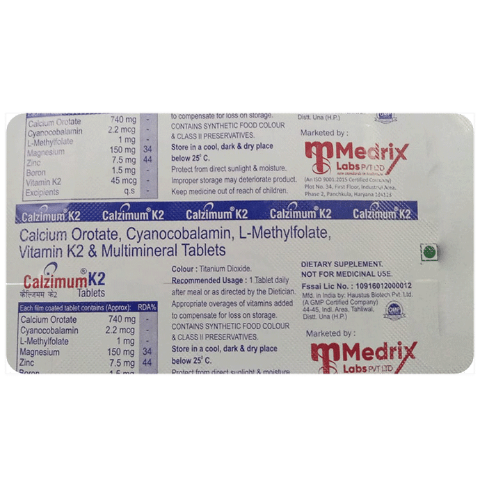 Calzimum K2 Tablet