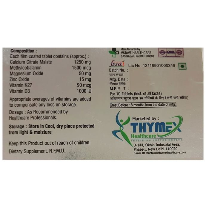 Calzin K2 7 Tablet