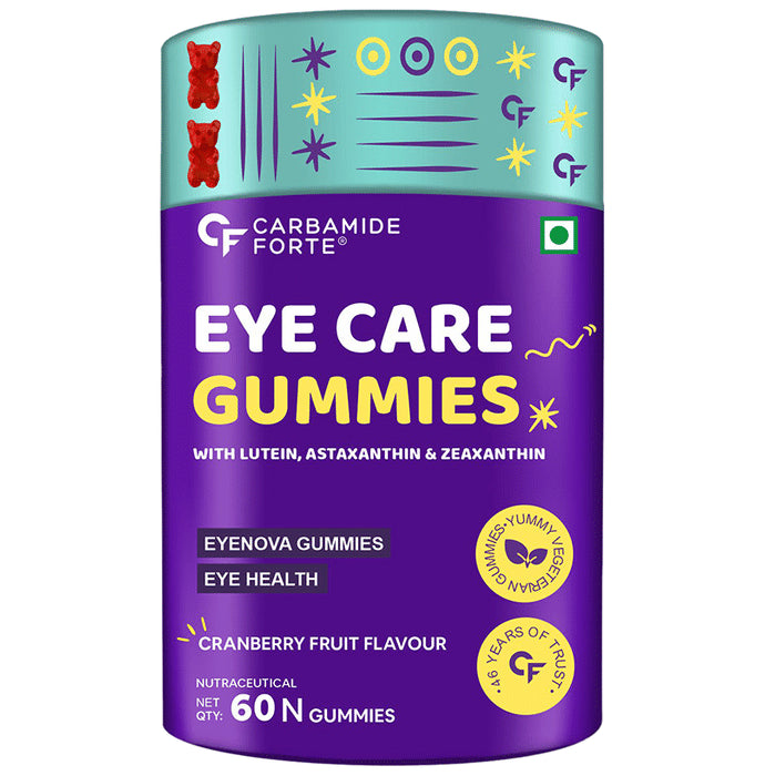 Carbamide Forte Eye Care Gummies with Lutein and Zeaxanthin Cranberry - Classic Derma
