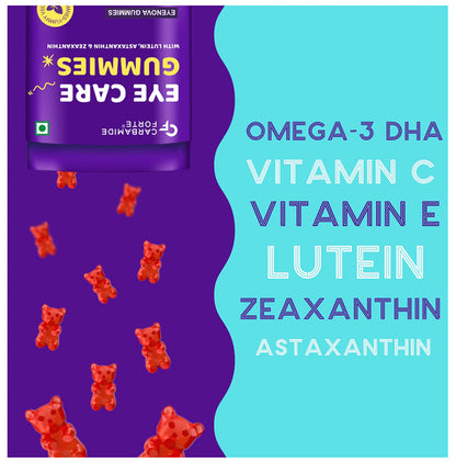 Carbamide Forte Eye Care Gummies with Lutein and Zeaxanthin Cranberry