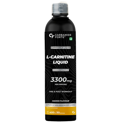 Carbamide Forte L-Carnitine Concentrated Liquid 3300mg Mango - Classic Derma