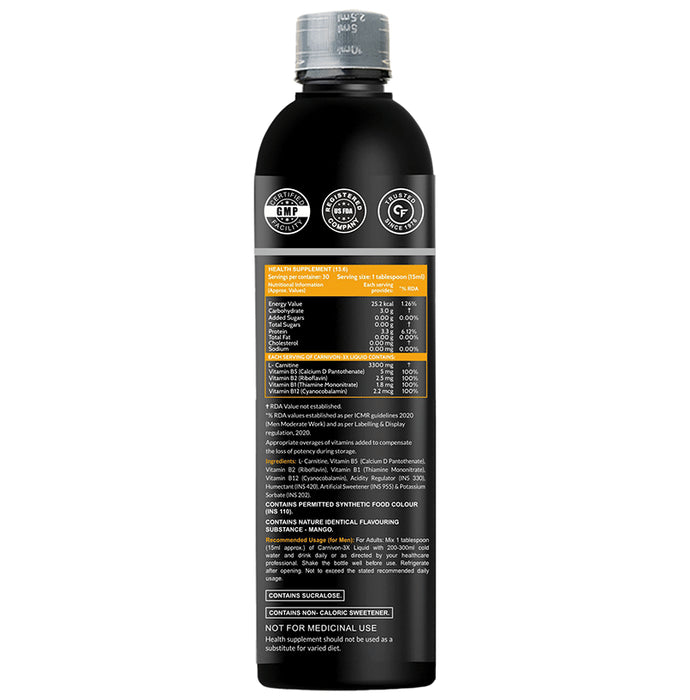 Carbamide Forte L-Carnitine Concentrated Liquid 3300mg Mango