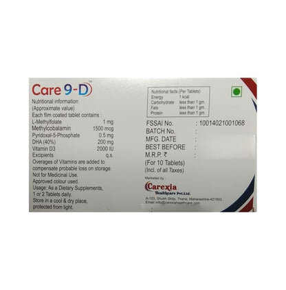 Care 9 D Tablet