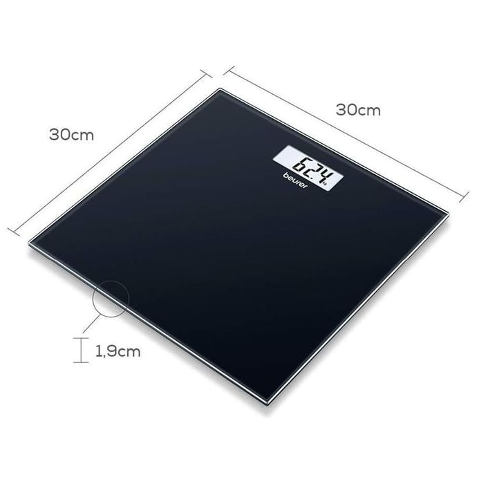 Beurer GS 10 Glass Bathroom/Weighing Scale Black