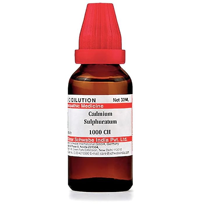 Dr Willmar Schwabe India Cadmium Sulphuratum Dilution 1000 CH - Classic Derma