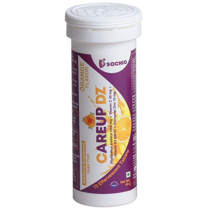 Careup DZ Effervescent Tablet Orange Flavour - Classic Derma