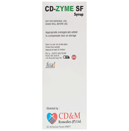 Cd-Zyme SF Syrup Sugar Free