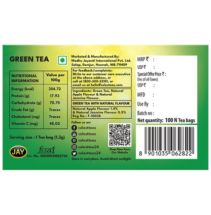 Celest Green Tea Bag (100 Each)