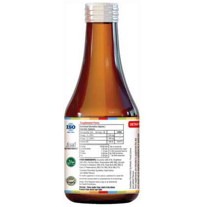 HealthBest Kidbest Omega 3 for Immunity, Brain & Vision Support | Syrup