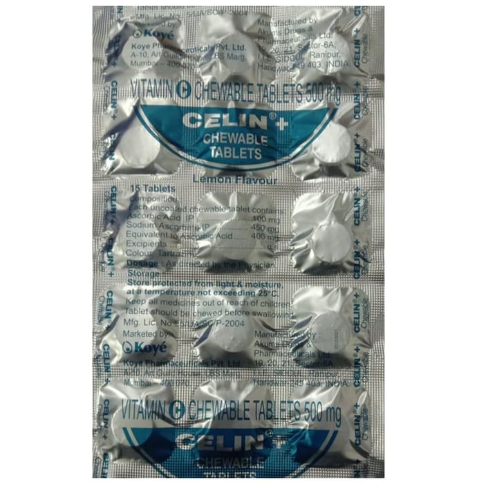 Celin + Lemon Chewable Tablet - Classic Derma