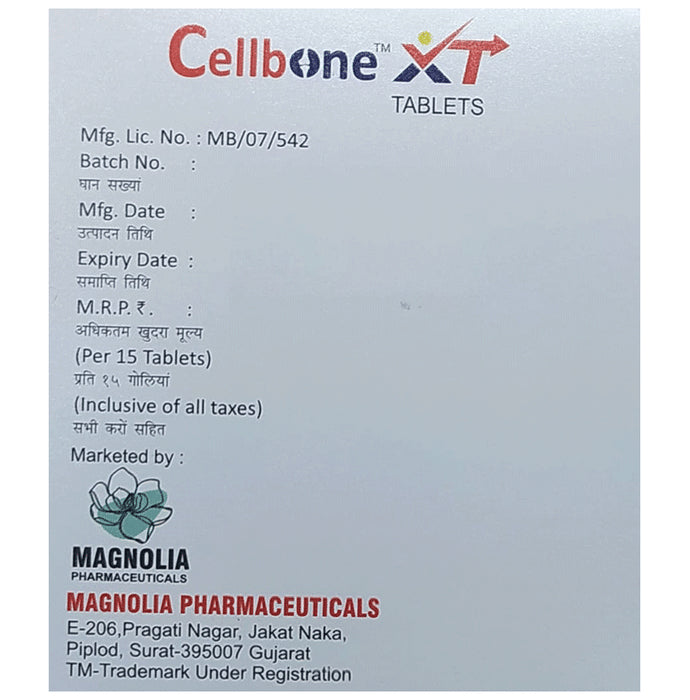 Cellbone-Xt Tablet (15 Each)