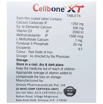 Cellbone-Xt Tablet (15 Each)