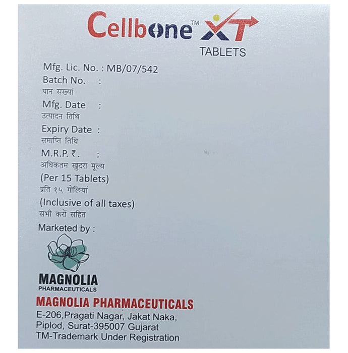Cellbone-Xt Tablet (15 Each)