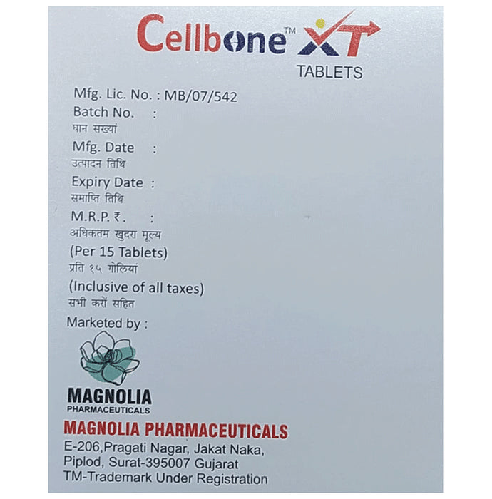 Cellbone-Xt Tablet (15 Each)