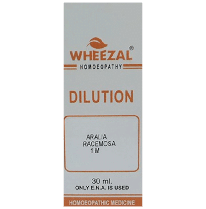 Wheezal Aralia Racemosa Dilution 1M - Classic Derma