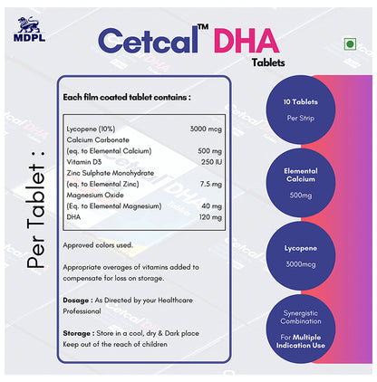 Cetcal DHA Tablet