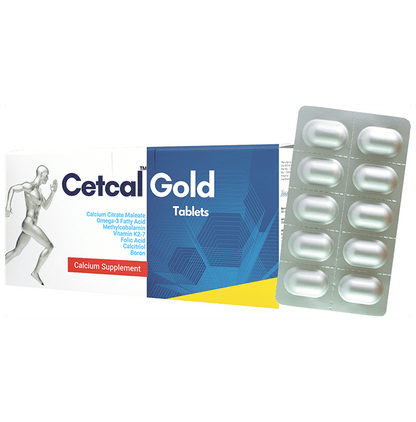 Cetcal Gold Tablet - Classic Derma