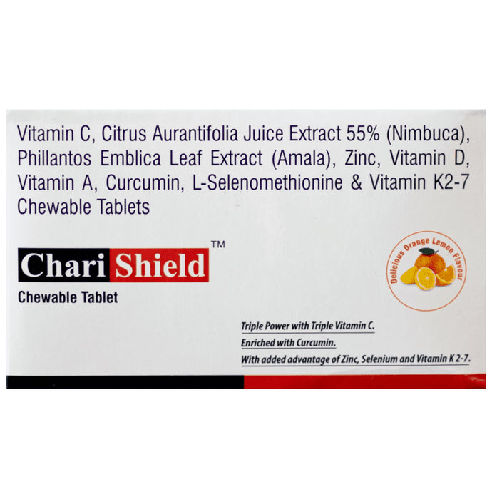 Chari Shield Chewable Tablet Orange Lemon - Classic Derma