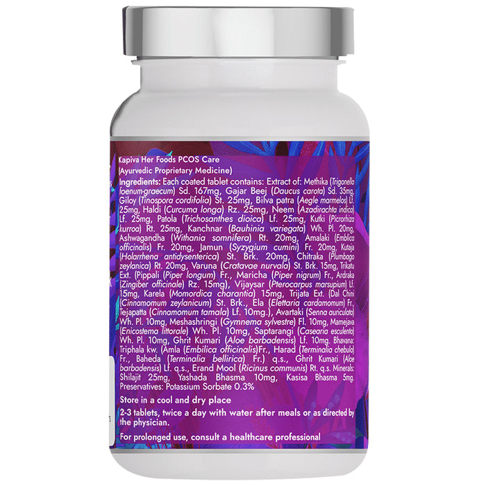 Buy Kapiva Her Foods PCOS Care Tablet Online | Classic Derma – Classic ...